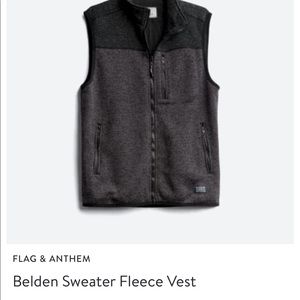 (EUC) Flag & Anthem Fleece Vest.
